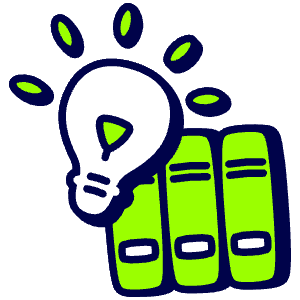 Library Research Icon from Stickies Duo - Free Set