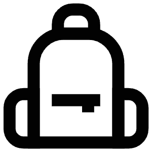 Backpack Icon from Atlas Line Set