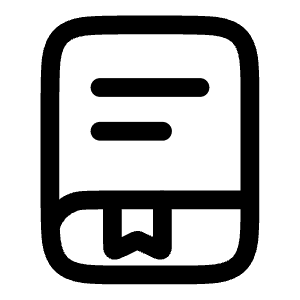 Book Bookmark Icon from Solar Linear Set