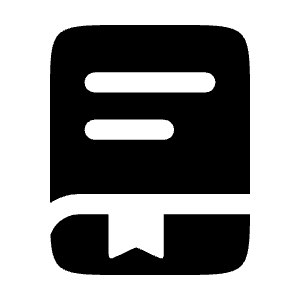 Book Bookmark Icon from Solar Bold Set