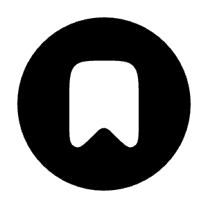 Bookmark Circle Icon from Solar Bold Set