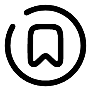 Bookmark Circle Icon from Solar Broken Set