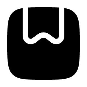 Bookmark Square Minimalistic Icon from Solar Bold Set