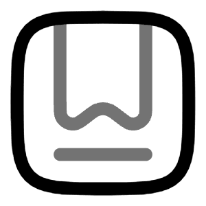 Bookmark Square Icon from Solar Line Duotone Set