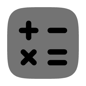 Calculator Minimalistic Icon from Solar Bold Duotone Set