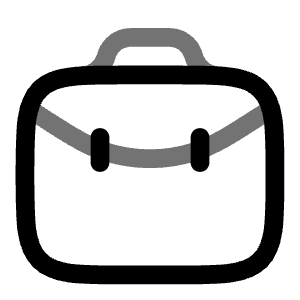 Case Minimalistic Icon from Solar Line Duotone Set