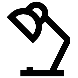 Desk Lamp Light Icon from Atlas Line Set