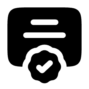 Diploma Verified Icon from Solar Bold Set