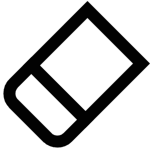 Eraser Icon from Atlas Line Set