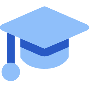 Graduation Cap Icon from Core Flat Set