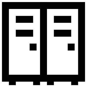 Lockers Storage Icon from Atlas Line Set