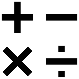 Math Icon from Atlas Line Set