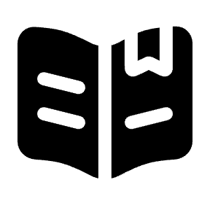 Notebook Bookmark Icon from Solar Bold Set