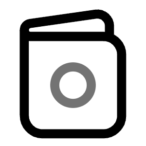 Passport Minimalistic Icon from Solar Line Duotone Set