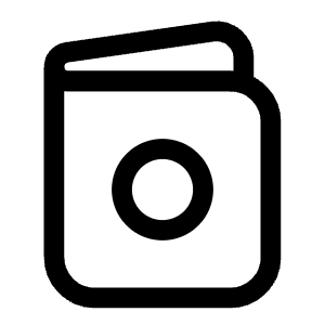 Passport Minimalistic Icon from Solar Linear Set