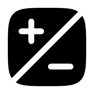 Plus, Minus Icon from Solar Bold Set