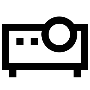 Projector Device Icon from Atlas Line Set