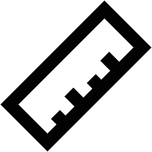 Ruler Tool Icon from Atlas Line Set