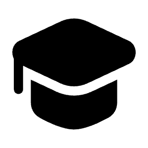 Square Academic Cap Icon from Solar Bold Set