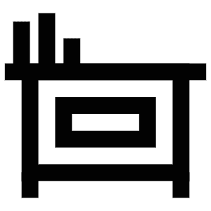 Teacher Desk Icon from Atlas Line Set