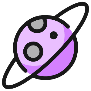 Astronomy Planet Ring Icon from Ultimate Colors - Free Set