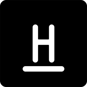 Hydrogen Icon from Ultimate Bold - Free Set