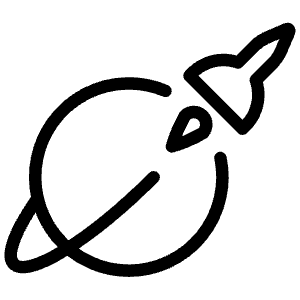 Space Rocket Earth Icon from Ultimate Light - Free Set