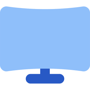 Screen Curve Icon from Core Flat Set