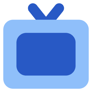 Screen Tv Icon from Core Flat Set