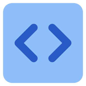 Programming Code Block Icon from Core Flat Set