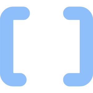 Square Brackets Icon from Core Flat Set