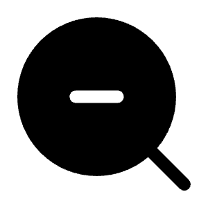 Magnifer Zoom Out Icon from Solar Bold Set