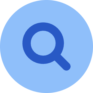 Magnifying Glass Circle Icon from Core Flat Set