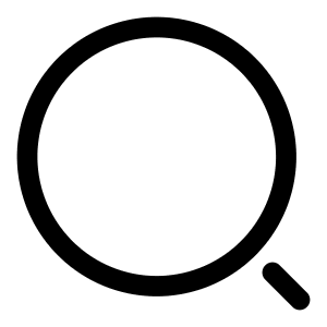 Minimalistic Magnifer Icon from Solar Linear Set