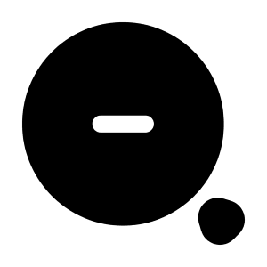 Minimalistic Magnifer Zoom Out Icon from Solar Bold Set