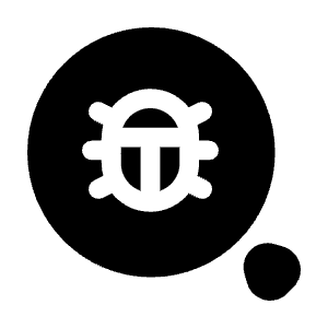 Rounded Magnifer Bug Icon from Solar Bold Set