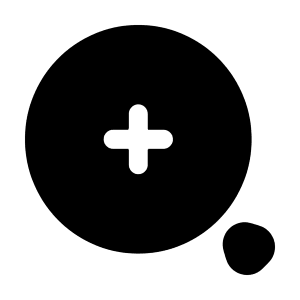 Rounded Magnifer Zoom In Icon from Solar Bold Set