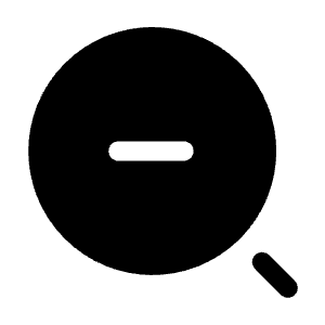 Rounded Magnifer Zoom Out Icon from Solar Bold Set