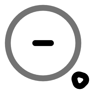 Rounded Magnifer Zoom Out Icon from Solar Line Duotone Set