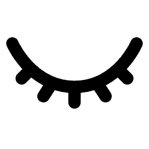 Eye Closed Icon from Solar Bold Set