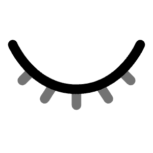 Eye Closed Icon from Solar Line Duotone Set
