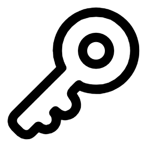 Key Icon from Solar Linear Set