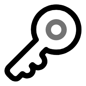 Key Icon from Solar Line Duotone Set