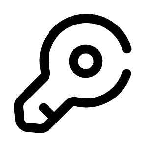 Key Minimalistic Icon from Solar Broken Set