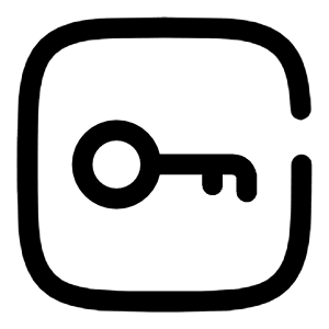 Key Minimalistic Square 3 Icon from Solar Broken Set