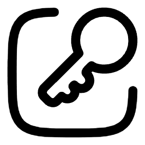 Key Square 2 Icon from Solar Linear Set