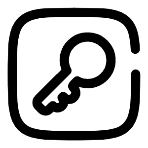 Key Square Icon from Solar Broken Set