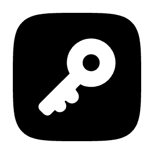 Key Square Icon from Solar Bold Set