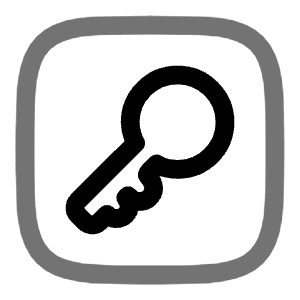 Key Square Icon from Solar Line Duotone Set
