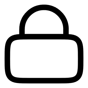 Lock Icon from Solar Linear Set
